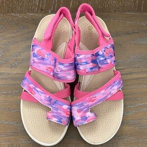 Bzees Pink and Purple Women's Sandals